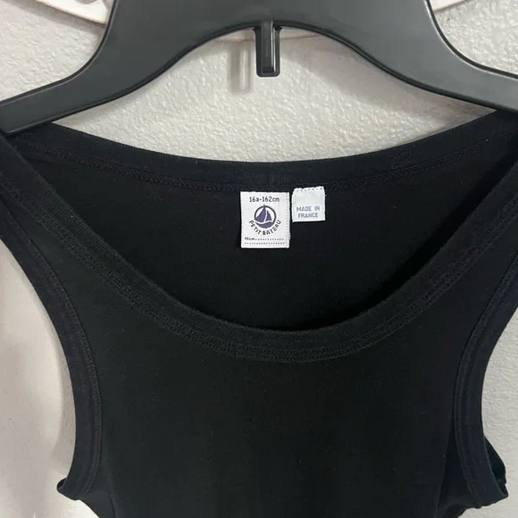 Petit Bateau Black Women's Tank Top - Picture 2 of 3